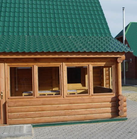 веранда деревянного дома